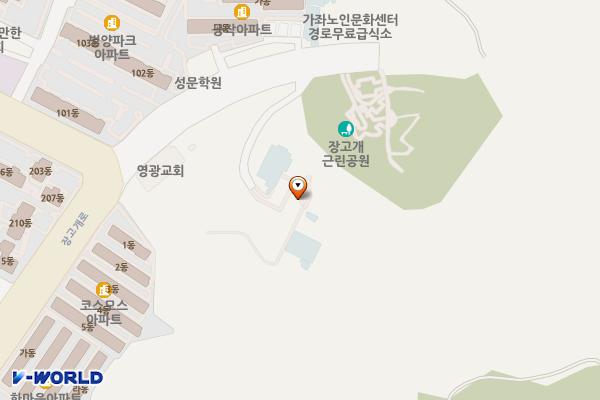 가좌배수지상부체육시설 위치 지도 — 인천광역시 서해구 장고개로 384 (가좌동)