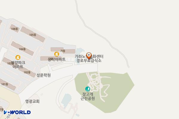 가좌노인문화센터 위치 지도 — 인천광역시 서해구 장고개로 387, 서구노인복지센터 (가좌동)