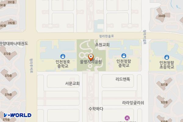 물병자리공원 위치 지도 — 청라동 140-3