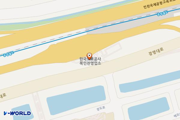 인천국제공항고속도로북인천영업 위치 지도 — 인천광역시 서해구 경명대로 82, 신공항하이웨이(주) 북인천영업소 (경서동)