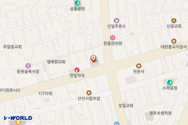 동원시장 위치 지도 — 서울특별시 중랑구 면목동 74-33