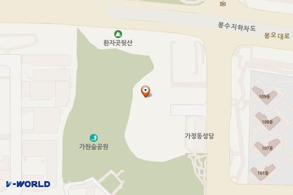 인천서구발달장애인평생교육센터 위치 지도 — 인천광역시 서해구 봉수대로 539, 인천광역시 서구 발달장애인 평생교육센터 (원창동)