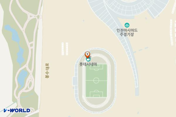 인천아시아드경기장 위치 지도 — 인천광역시 서해구 봉수대로 806, 인천아시아드주경기장 (연희동)