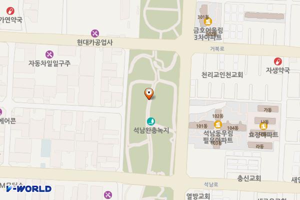 석남완충녹지공원 위치 지도 — 석남동 223-494
