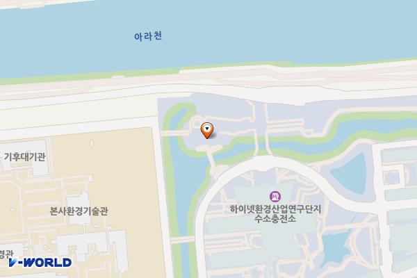 비점오염저감시설 성능검사동 위치 지도 — 인천광역시 서구 정서진로 410 비점오염저감시설 성능검사동