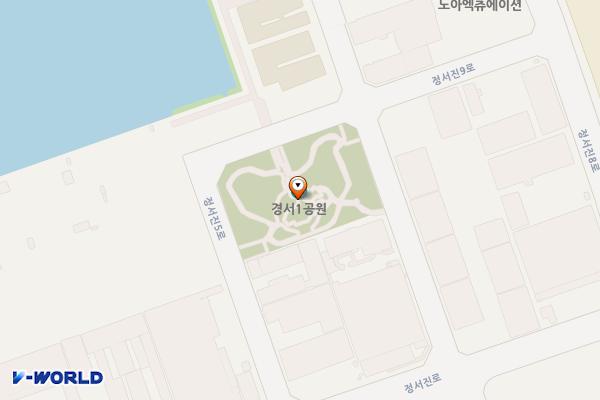 아라뱃길남측공원 위치 지도 — 오류동 1579-1