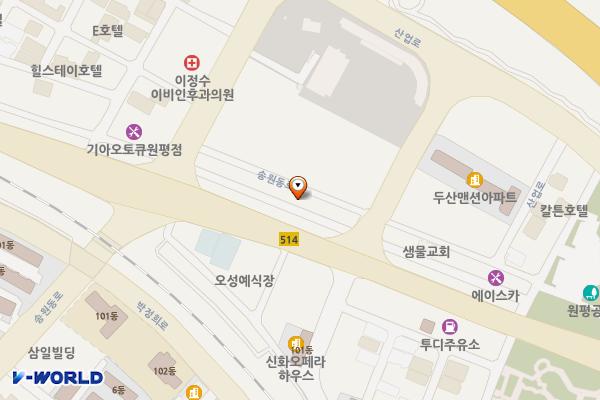 원평가로8주차장 위치 지도 — 경상북도 구미시 송원동로 58-11