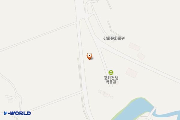 역사관주차장(구) 위치 지도 — 인천광역시 강화군 강화읍 해안동로 1366번길 18-1