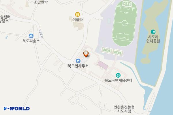 수기해변 위치 지도 — 인천광역시 옹진군 북도면 시도 수기해수욕장 (공유수면)