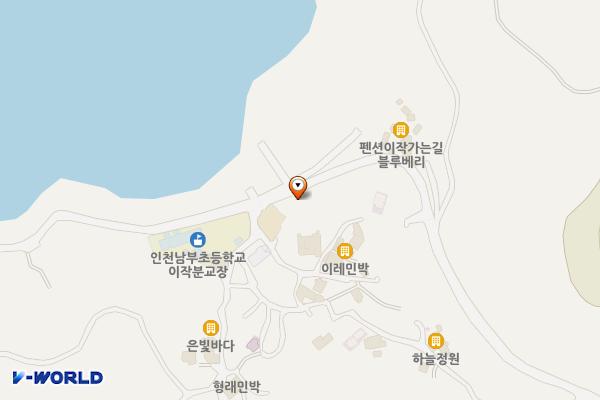 대이작 헬기장 앞 공중화장실 위치 지도 — 인천광역시 옹진군 자월면 대이작로 74