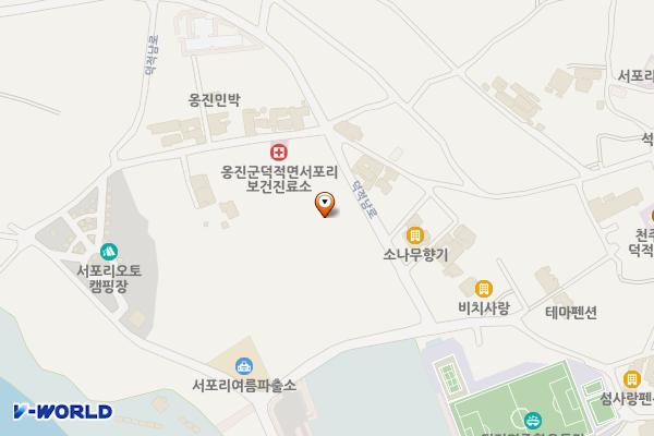 서포리 솔밭 공중화장실 위치 지도 — 인천광역시 옹진군 덕적면 덕적남로 617