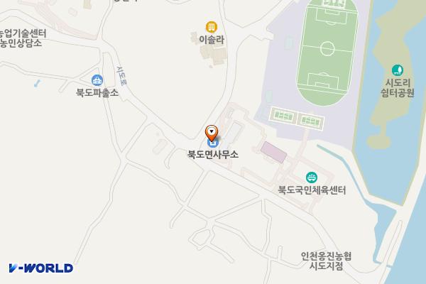 북도면사무소 위치 지도 — 인천광역시 옹진군 북도면 시도로 82