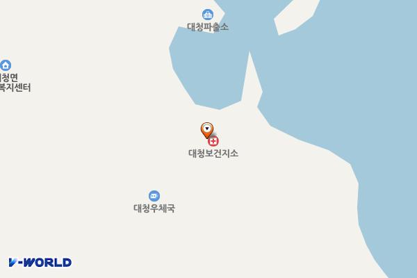 대청보건지소 화장실 위치 지도 — 인천광역시 옹진군 대청면 대청로 3