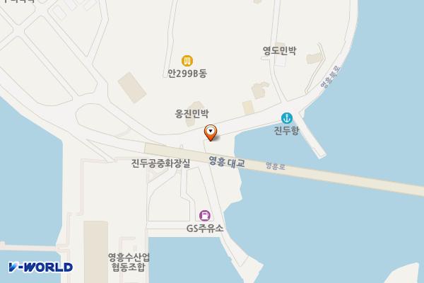 진두 선착장 공중화장실 위치 지도 — 인천광역시 옹진군 영흥면 영흥로 108
