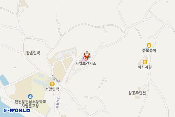 자월보건지소 화장실 위치 지도 — 인천광역시 옹진군 자월면 자월서로 164번길 23