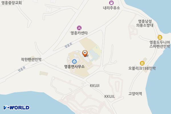 영흥면사무소 위치 지도 — 인천광역시 옹진군 영흥면 내리 202-3
