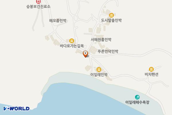 이일레 해수욕장 공중화장실 위치 지도 — 인천광역시 옹진군 자월면 승봉로 116