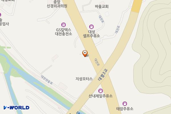 덕성셀프주유소 위치 지도 — 대전광역시 동구 대전로283