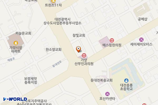 대전가양동우체국 1층 위치 지도 — 대전광역시 동구 동대전로278