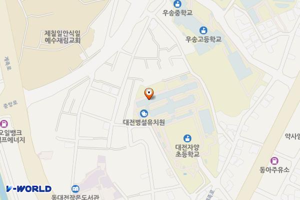 자양초등학교(본동) 위치 지도 — 대전광역시 동구 계족로 184-55