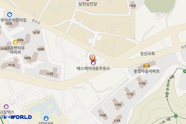 대동주유소 위치 지도 — 대전광역시 동구 계족로140번길 73