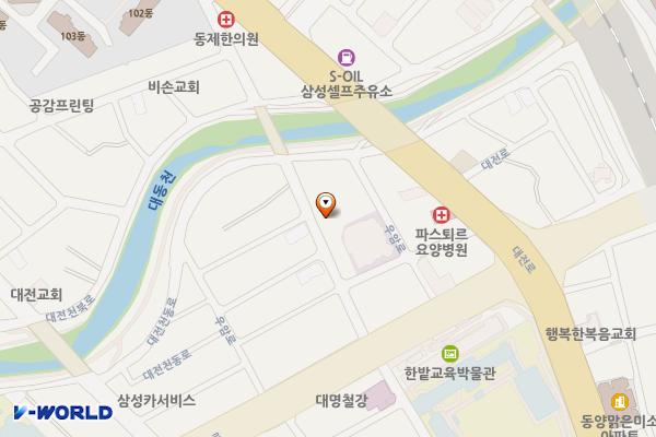 대전삼성동우체국 1층 위치 지도 — 대전광역시 동구 우암로85번길 24