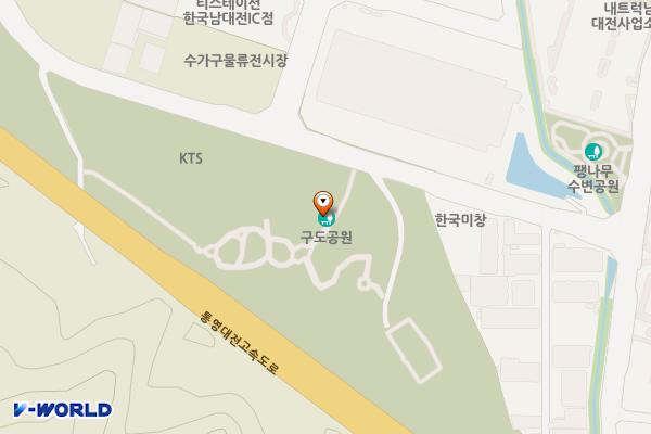 구도근린공원 위치 지도 — 대전광역시 동구 안골로28번길 51