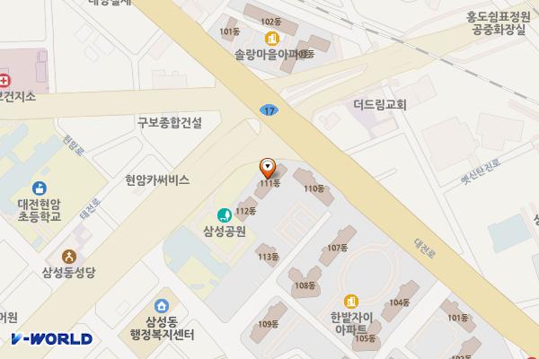 동서초등학교 위치 지도 — 대전광역시 동구 대전로 935