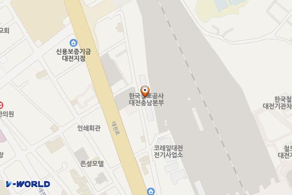 대전도시철도공사 대전역 위치 지도 — 대전광역시 동구 중앙로 215