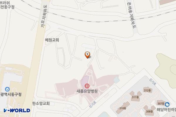 임마누엘실버홈 위치 지도 — 대전광역시 동구 신기로 109-41