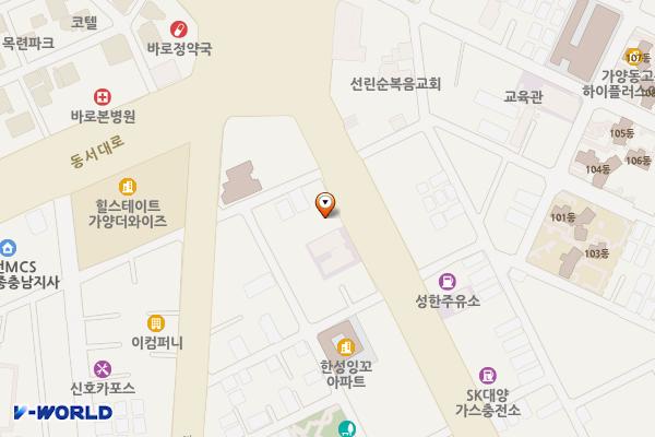 대웅제약빌딩 위치 지도 — 대전광역시 동구 동대전로331