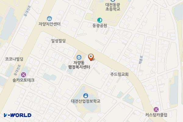 자양동주민센터 위치 지도 — 대전광역시 동구 백룡로 20