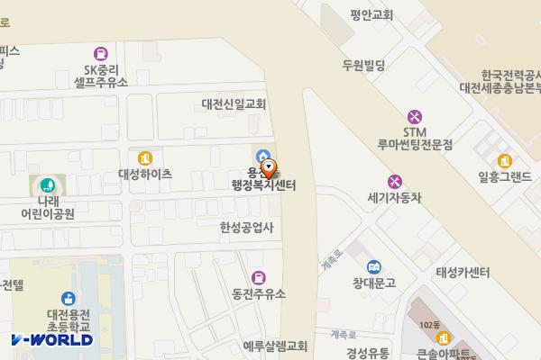 유원주유소 위치 지도 — 대전광역시 동구 계족로 513
