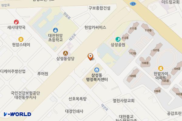 검배경노당 위치 지도 — 대전광역시 동구 동서대로1520번길 6