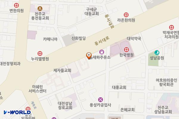 고속가스충전소 위치 지도 — 대전광역시 동구 동서대로1660