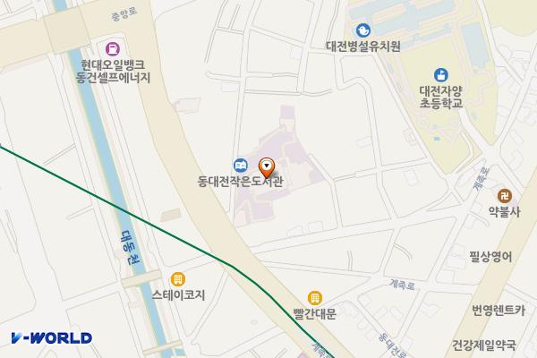 동대전성결교회 위치 지도 — 대전광역시 동구 미래길 4