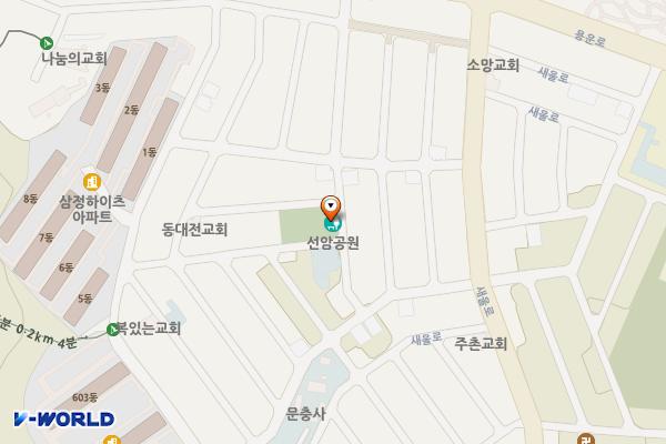 선암어린이공원 위치 지도 — 대전광역시 동구 용운로164번길 42