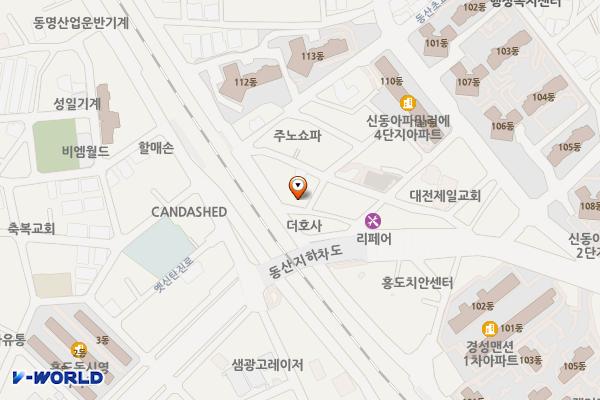 홍도동주민센터 위치 지도 — 대전광역시 동구 동산초교로45번길 26-14