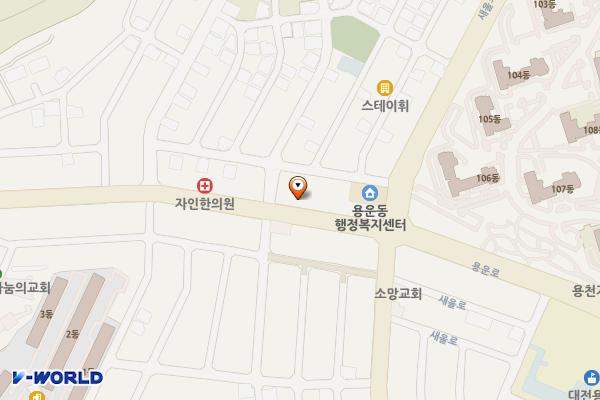 축협농협새용운지점 위치 지도 — 대전광역시 동구 용운로165