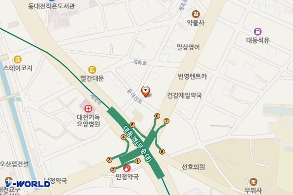 대1동(女)경노당 위치 지도 — 대전광역시 동구 동대전로 83-10