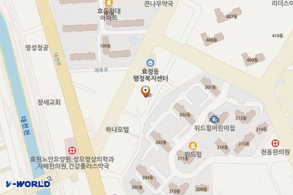 효천경노당 위치 지도 — 대전광역시 동구 효천1길 69