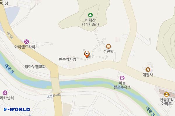 알바위경노당 위치 지도 — 대전광역시 동구 대전로 570-49