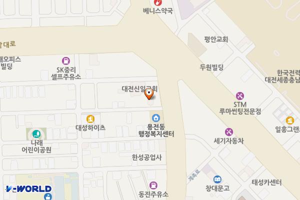 용전동 주민센터 위치 지도 — 대전광역시 동구 계족로517번길 6