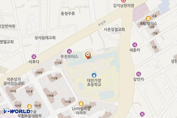 가양초등학교 위치 지도 — 대전광역시 동구 가양로 61