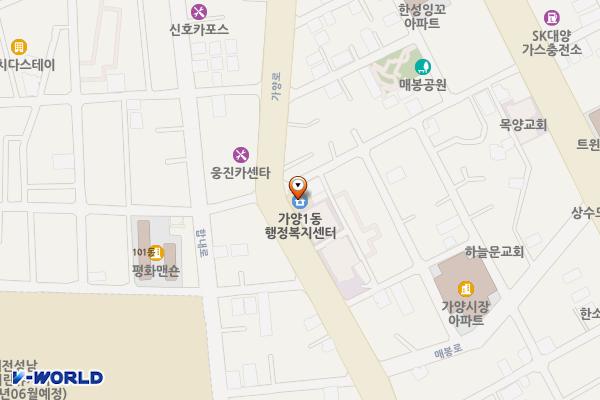 가양1동 주민센터 위치 지도 — 대전광역시 동구 가양로 122