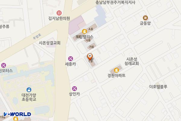 가양지역아동센터 위치 지도 — 대전광역시 동구 가양로80번길 23