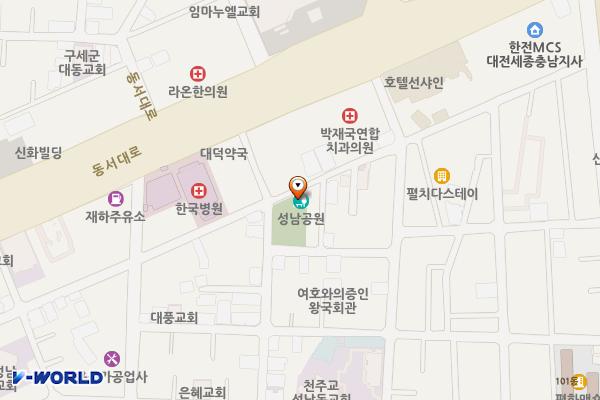 성남2동제2경노당 위치 지도 — 대전광역시 동구 동서대로1678번길 17