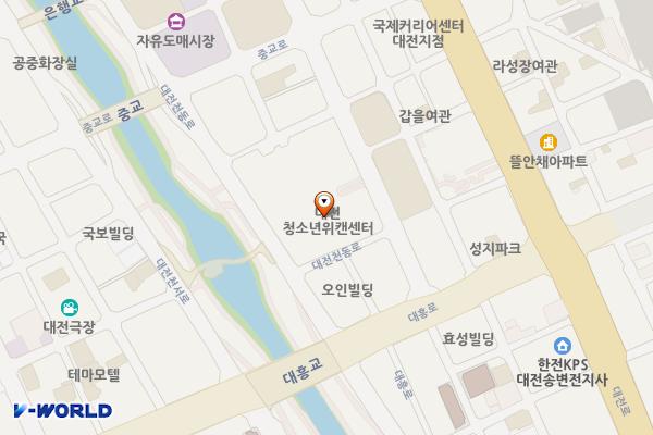 용운국제수영장 위치 지도 — 대전광역시 동구 대전천동로 508