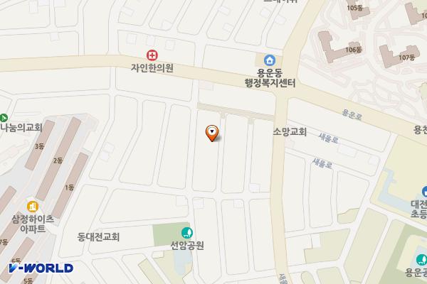 용운시장 고객센터 위치 지도 — 대전광역시 동구 새울로91번길 14-17