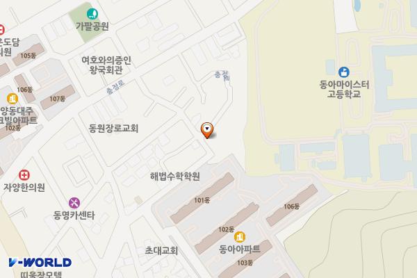 자양초등학교(후동) 위치 지도 — 대전광역시 동구 충정로 115-41